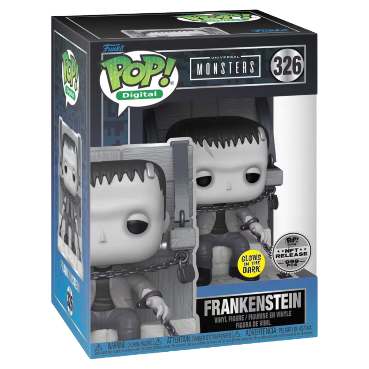 Funko Pop! Digital: Universal Monsters: Frankenstein (Glow) (LE 999) (NFT Grail Exclusive)