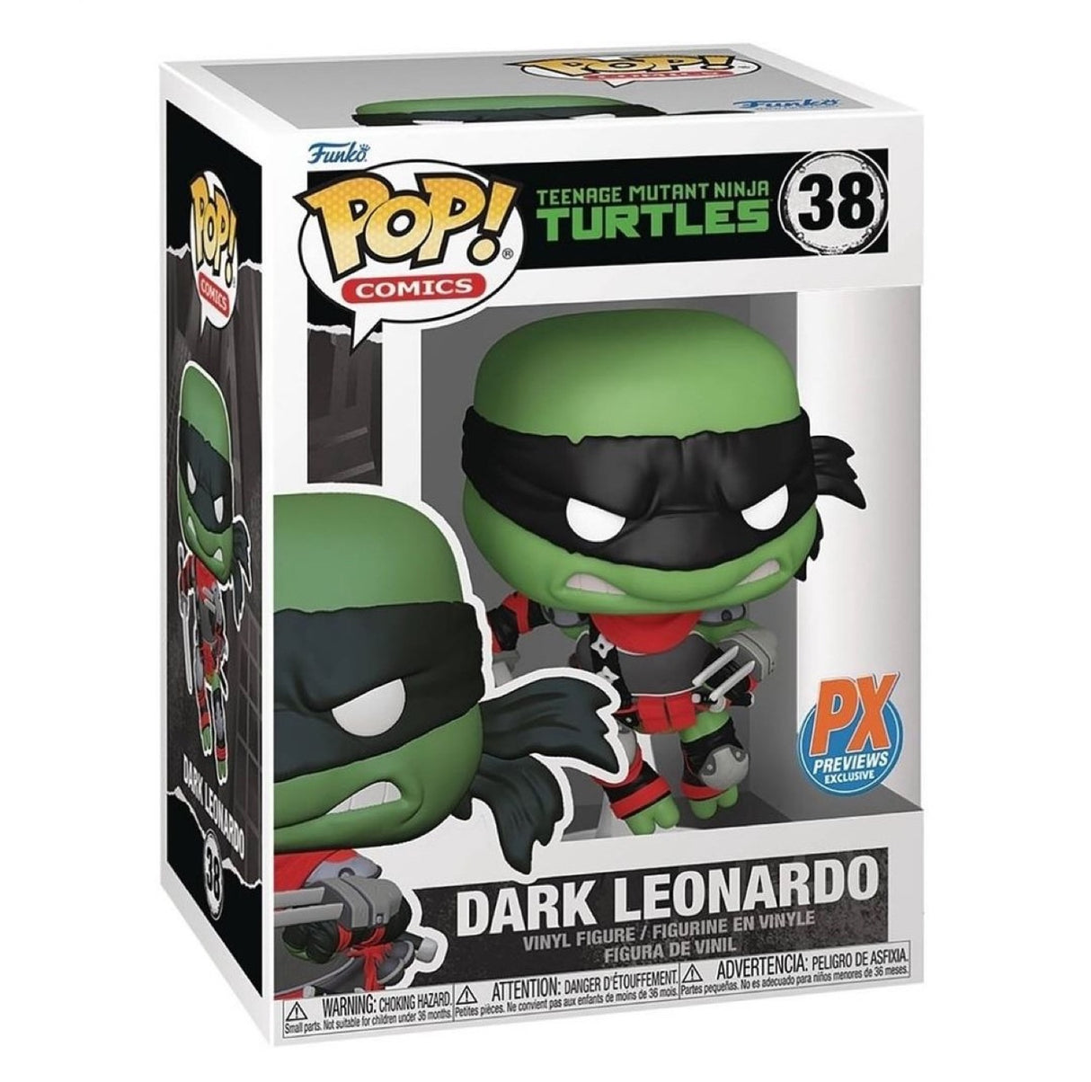 Funko Pop! Comics: Teenage Mutant Ninja Turtles: Dark Leonardo (PX Exclusive)