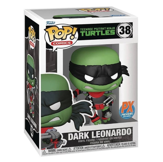 Funko Pop! Comics: Teenage Mutant Ninja Turtles: Dark Leonardo (PX Exclusive) (Box Imperfection)