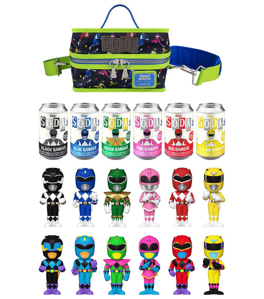 Vinyl Soda: Power Rangers 6 Pack Sodas With Chance of Chase (Funko Shop Exclusive L.E 15,000)