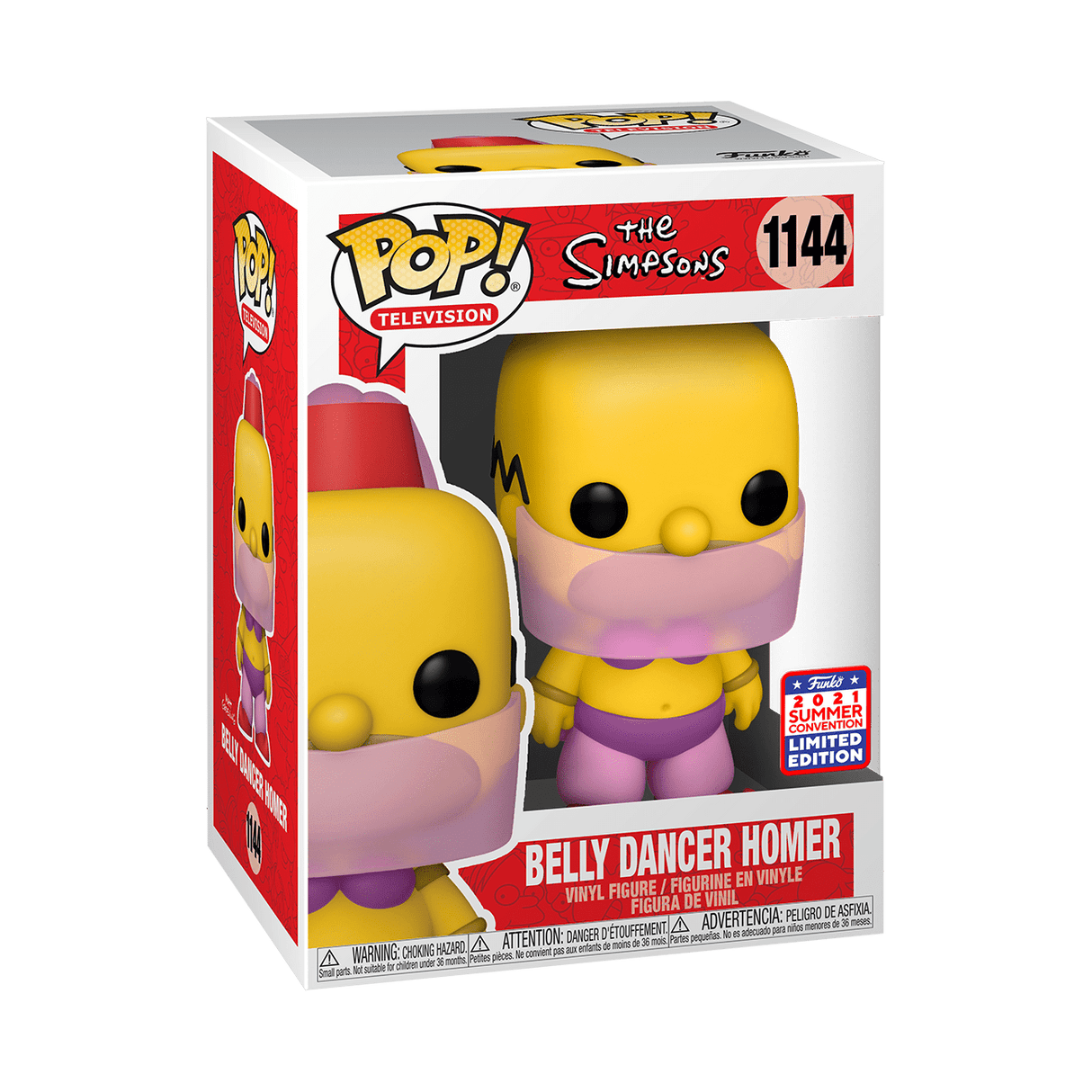 Funko Pop! Television: The Simpsons: Belly Dancer Homer (2021 SDCC Shared Exclusive)