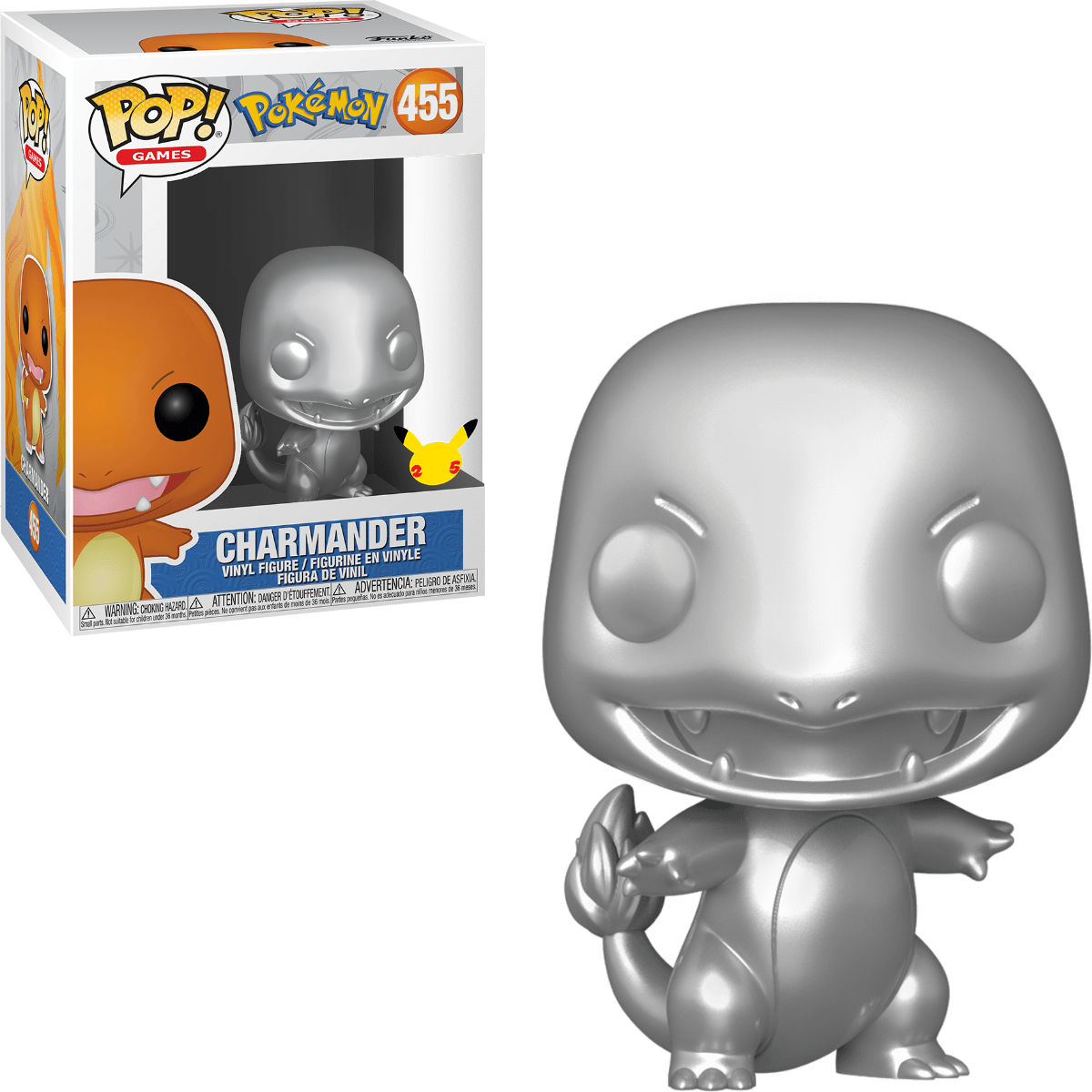 Games: Pokemon: Charmander (Silver Metallic) - Shak's Pop Shop