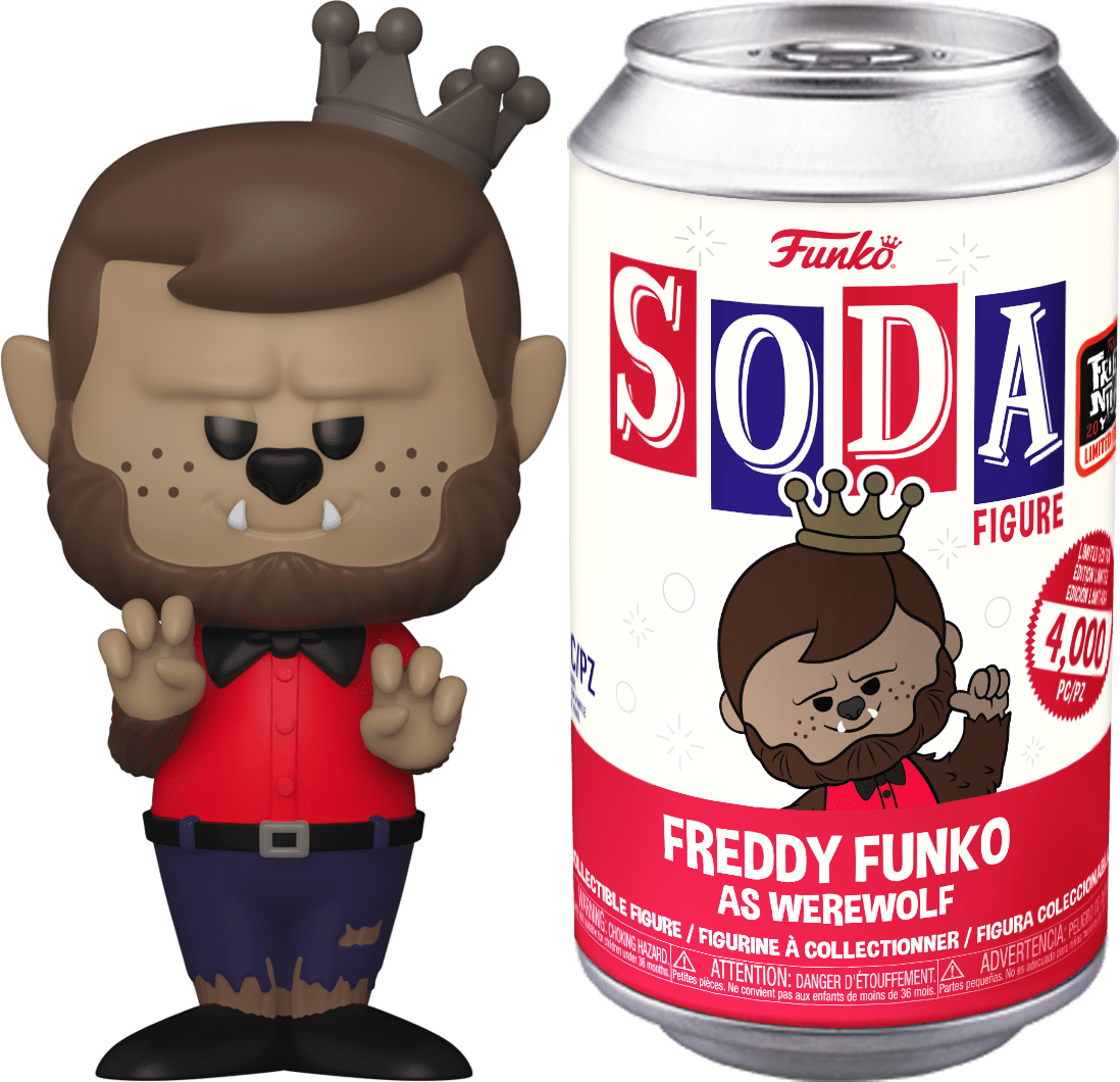 Funko Soda: Freddy Funko as Werewolf (Sealed Can) (Fright Night Box Of Fun Exclusive L.E 4,000)