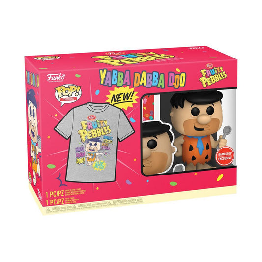 Pop! and Tee: Fruity Pebbles Fred with Spoon (GameStop Exclusive)