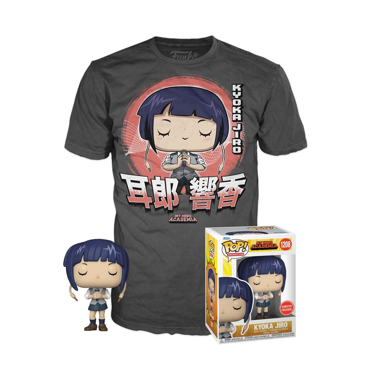 Funko Pop! & Tee: Animation: My Hero Academia: Kyoka Jiro with Microphone (GameStop Exclusive)