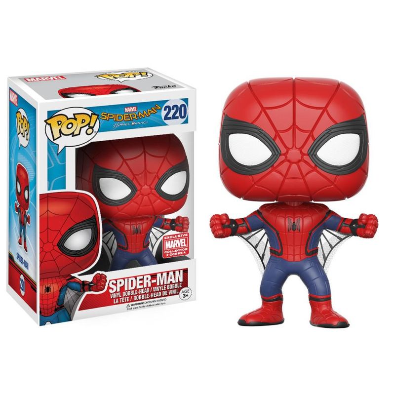 Funko Pop! Marvel: Spider-Man Homecoming: Spider-Man (Wingsuit) (Marvel Collector Corps Box)