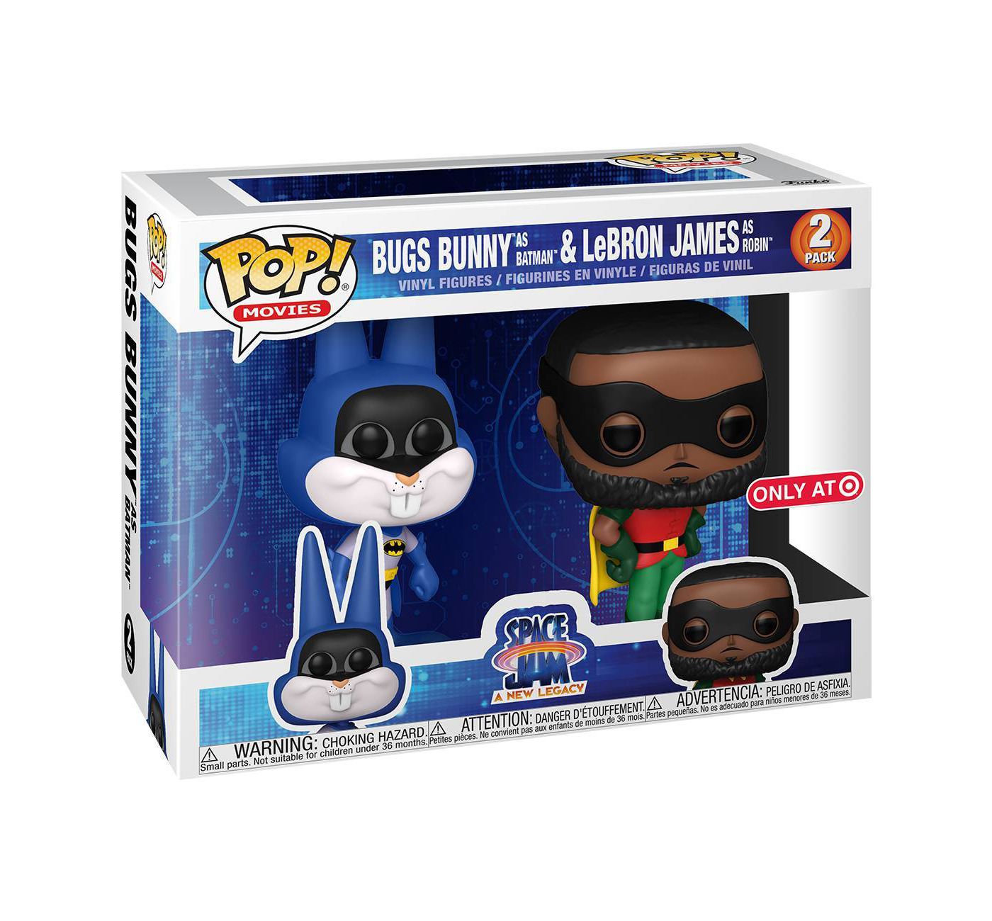 Movies: Space Jam 2: Bugs Bunny as Batman & LeBron James as Robin 2 Pack (Target Exclusive)