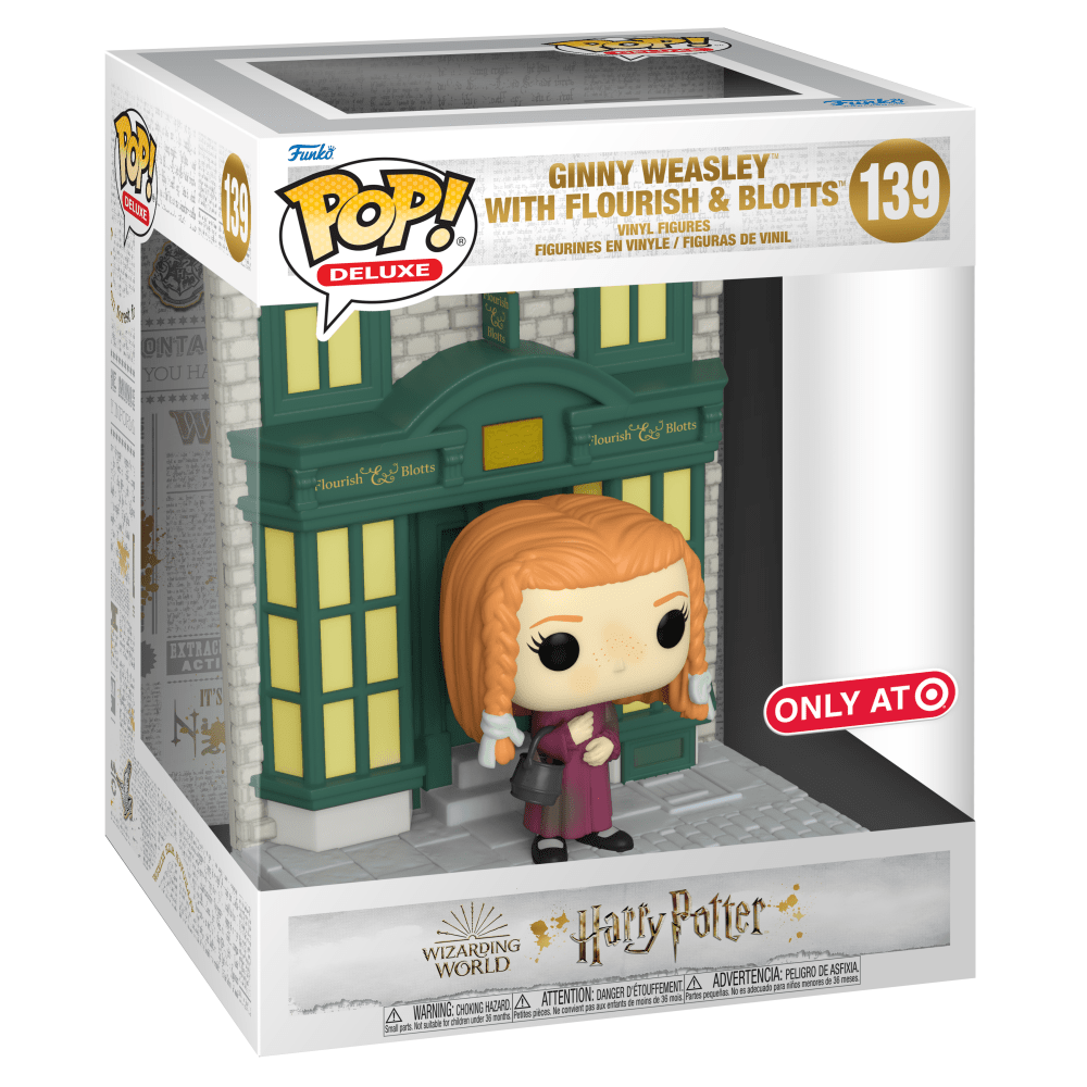 Funko Pop! Deluxe: Harry Potter: Diagon Alley: Ginny with Flourish & Blotts Storefront (Target Exclusive) - Shak's Pop Shop