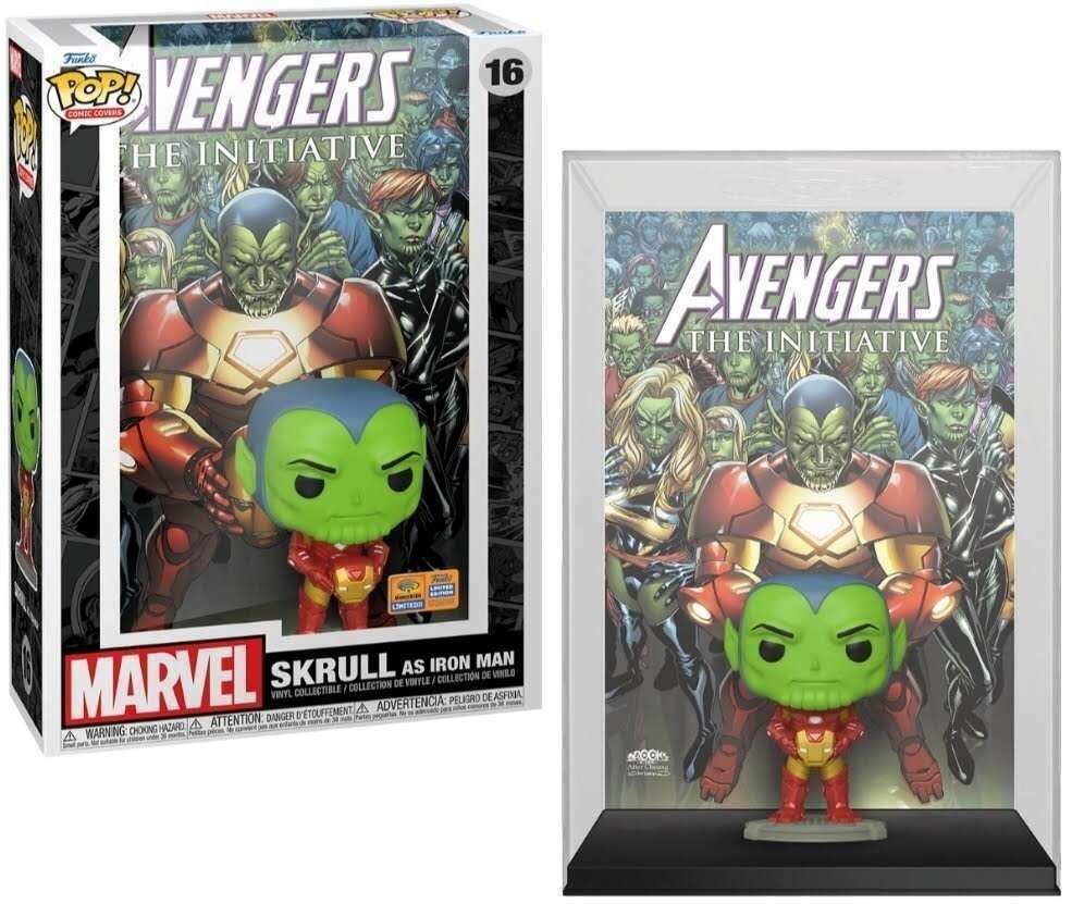 Funko Pop! Marvel: Comic Cover: Skrull As Iron Man (2023 WonderCon Con Sticker) (Box Imperfection)