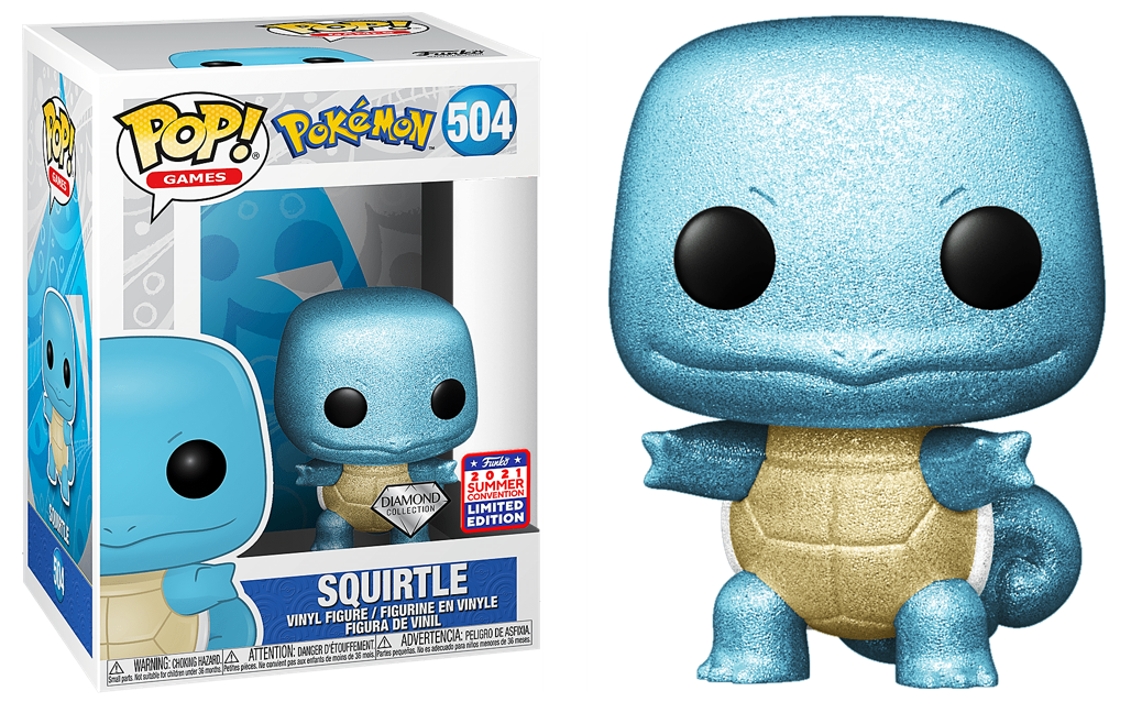 Games: Pokemon: Squirtle (Diamond) (2021 SDCC Shared Exclusive) - Shak's Pop Shop