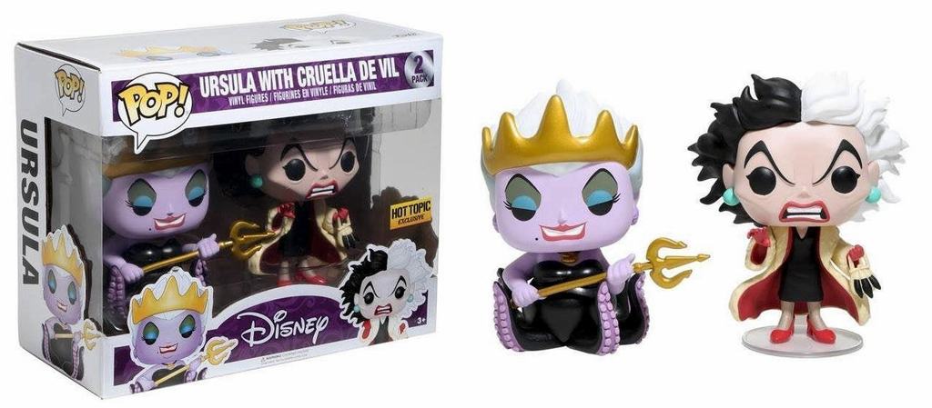 Funko Pop! Disney: Ursula with Cruella De Vil (2-Pack) (Hot Topic Exclusive)