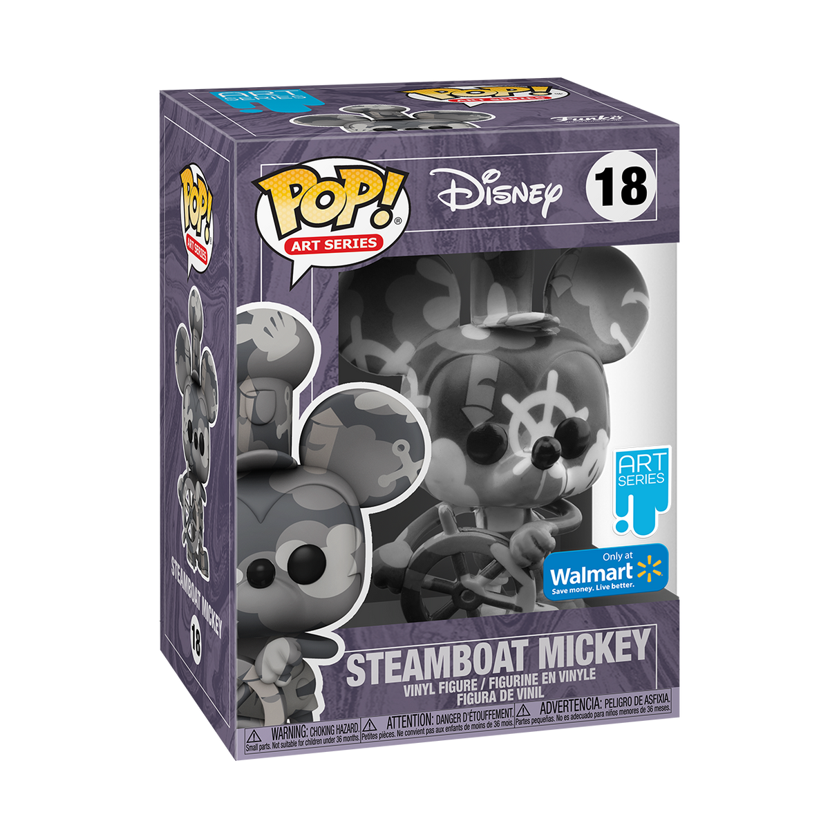 Funko Pop! Art Series: Disney: Steamboat Willie (Walmart Exclusive) (No Hard Stack)