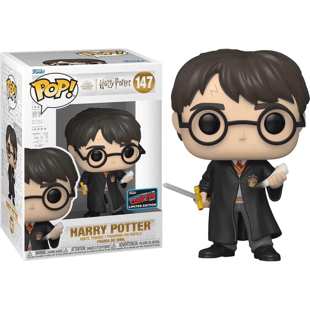 Funko Pop! Harry Potter: Harry With Gryffindor Sword And Basilisk Fang (2022 NYCC Con Sticker)