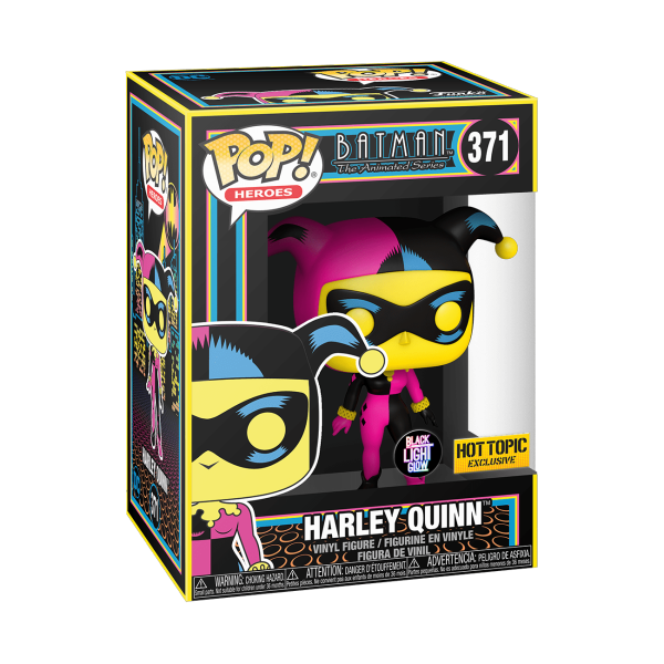 Funko Pop! Heroes: Batman The Animated Series: Harley Quinn (Blacklight) (Hot Topic Exclusive)