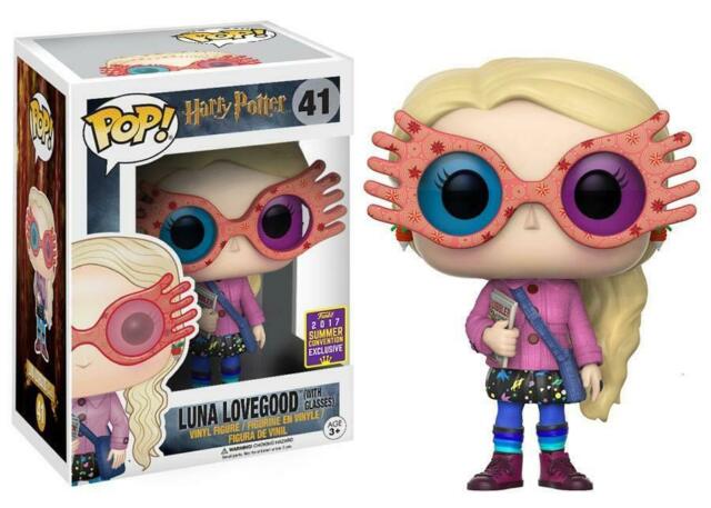 Funko Pop! Harry Potter Luna Lovegood with glasses figure, 2017 Summer Convention shared exclusive, detailed collectible toy.