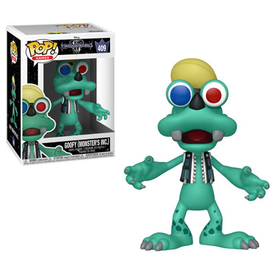Funko Pop! Disney Kingdom Hearts Goofy figure from Monster's Inc, collectible toy with detailed design, by Shak's Pop Shop