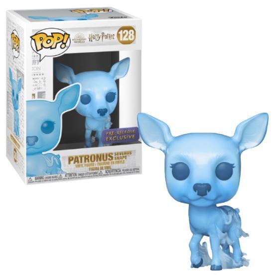 Funko Pop! Harry Potter Patronus Severus Snape figure from Shak's Pop Shop, featuring Snape with his Patronus charm.