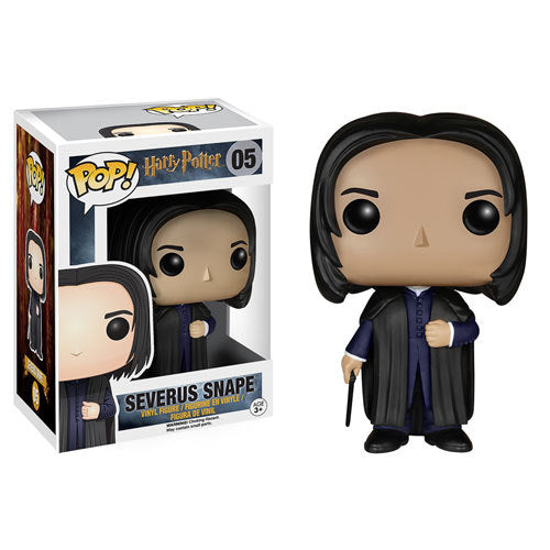 Funko Pop! figure of Severus Snape from Harry Potter, collectible vinyl toy with detailed character design.