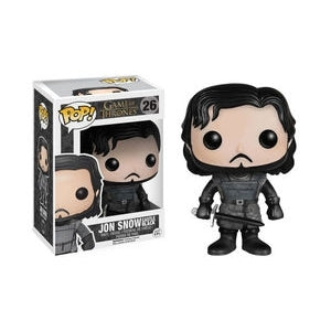 Funko Pop! figure of Jon Snow from Game of Thrones in Castle Black, collectible toy by Shak's Pop Shop.