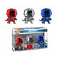 Funko Pop! Heroes: Justice League: Superman (Chrome 3-Pack) (2018 Fall Convention Exclusive)