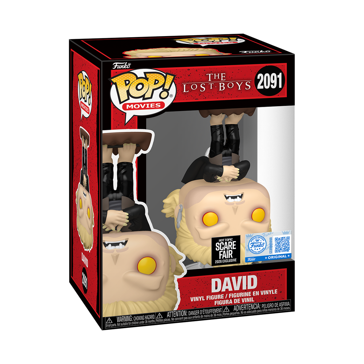 Funko Pop! Movies: The Lost Boys: David (Hanging Upside Down) (2026 Hot Topic Scare Fair Exclusive)