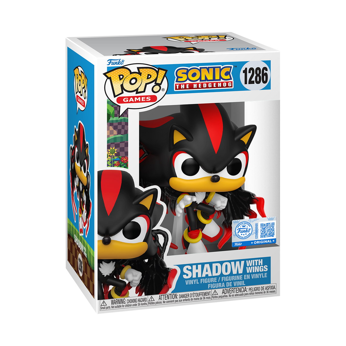 Funko Pop! Games: Sonic the Hedgehog: Shadow with Wings (GameStop Exclusive)