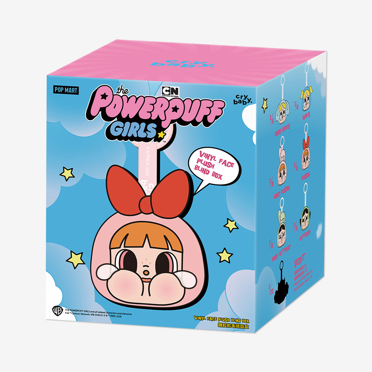 Pop Mart: CRYBABY × Powerpuff Girls Series-Vinyl Face Plush Blind Box