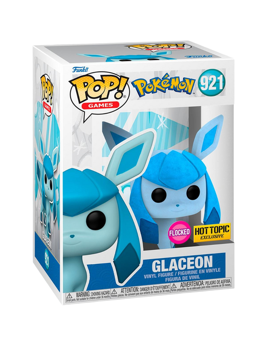 Games: Pokémon: Glaceon (Flocked) (Hot Topic Exclusive) (Box Imperfection)