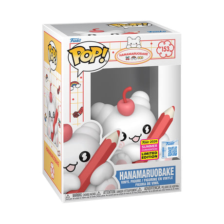 Funko Pop! Sanrio Hanamaruobake figure, summer convention shared exclusive, detailed vinyl collectible with colorful design.
