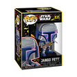 Funko Pop! Star Wars Jango Fett Retro figure from Shak's Pop Shop, detailed collectible vinyl toy with iconic helmet and armor.