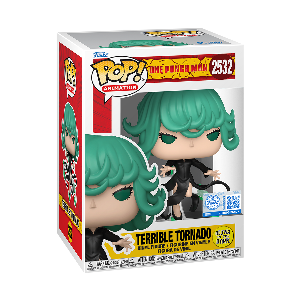 Funko Pop! Animation: One Punch Man: Terrible Tornado (Glow) (Funko Shop Exclusive)
