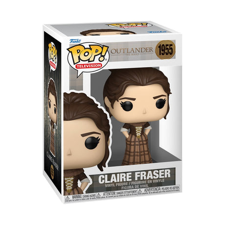 Funko Pop! Television: Outlander Claire Fraser figure with detailed costume and iconic hairstyle, collectible figurine from Shak's Pop Shop