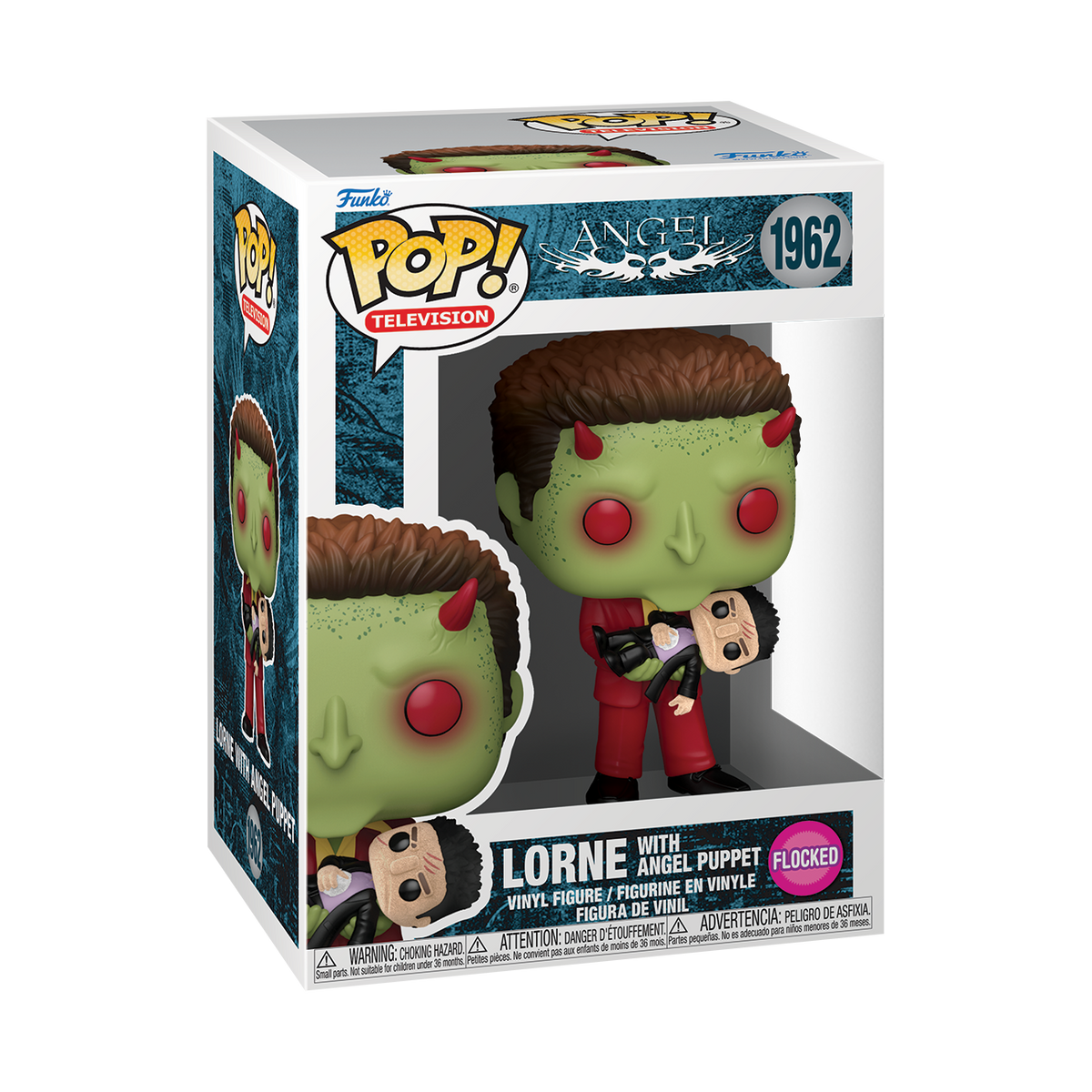 Funko Pop! Television: Angel: Lorne w/Angel Puppet (Flocked)
