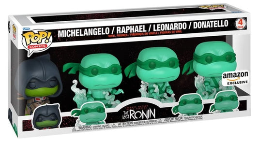 Funko Pop! Comics: The Last Ronin: Michelangelo, Raphael, Leonardo, Donatello (4 Pack) (Amazon Exclusive)