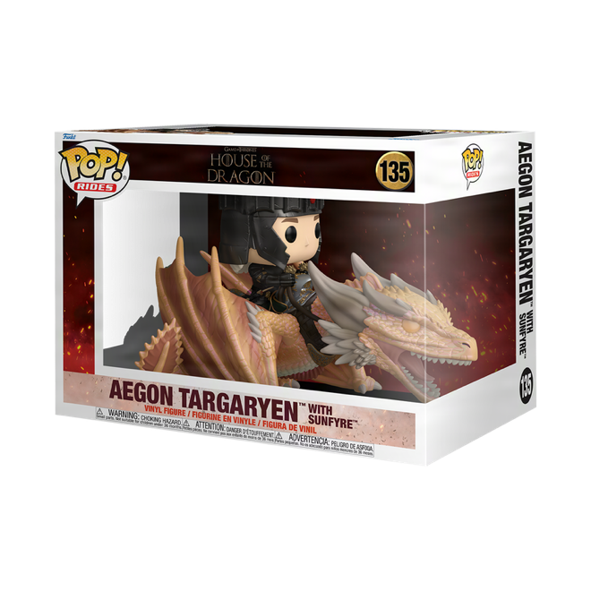 Funko Pop! Rides: House of the Dragon: Aegon Targaryen with Sunfyre