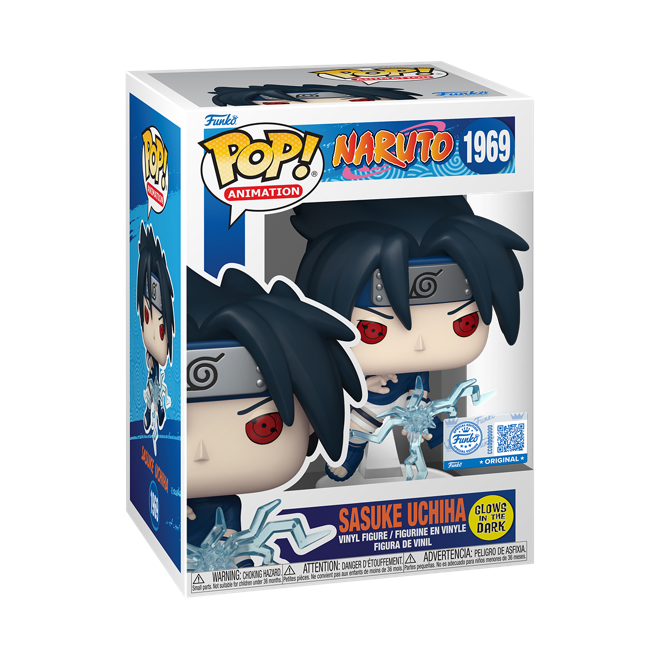 Funko Pop! Animation: Naruto: Sasuke Uchiha (Glow) (Funko Special Edit –  Shak's Pop Shop
