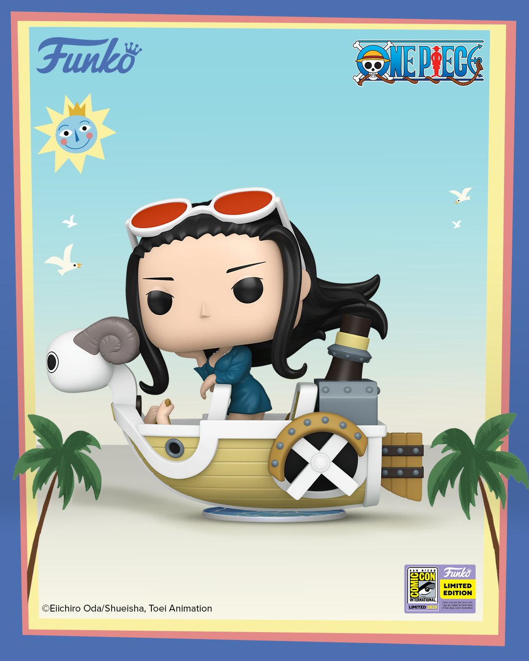Funko Pop! Rides: One Piece: Nico Robin with Mini Merry II (2025 SDCC Convention Exclusive)