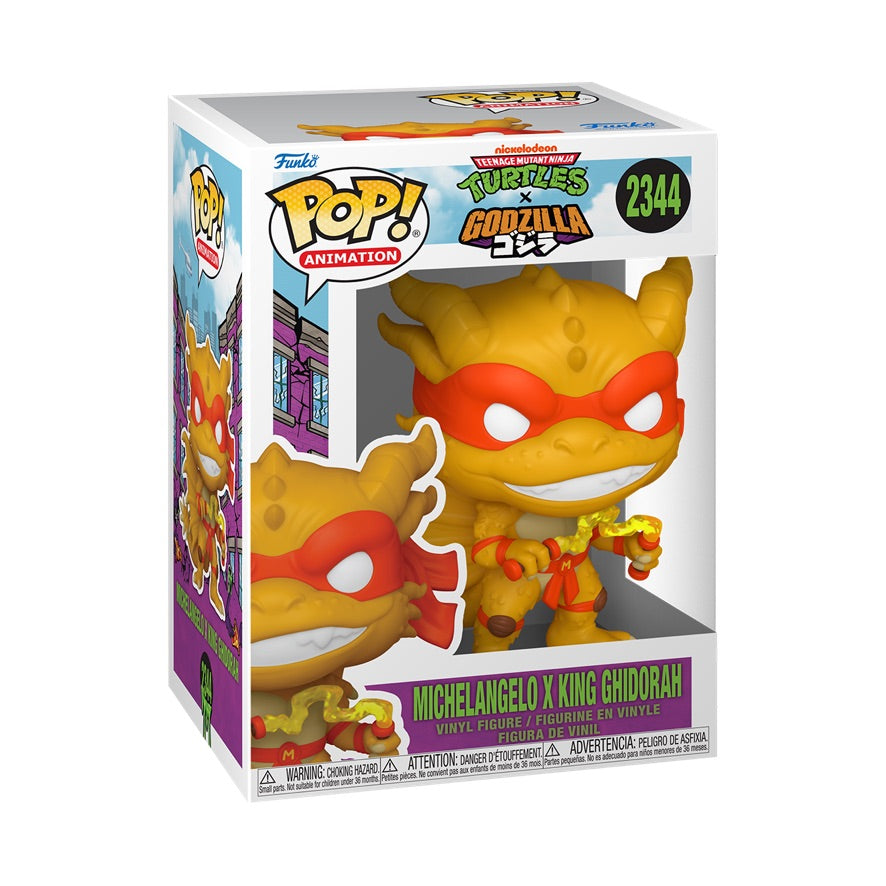 Funko Pop! Animation: Teenage Mutant Ninja Turtles x Godzilla: Michelangelo x King Ghidorah