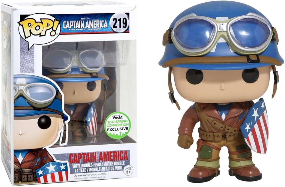 Funko Pop! Marvel: Captain America (WW2) (2017 Spring Convention Shared Exclusive)