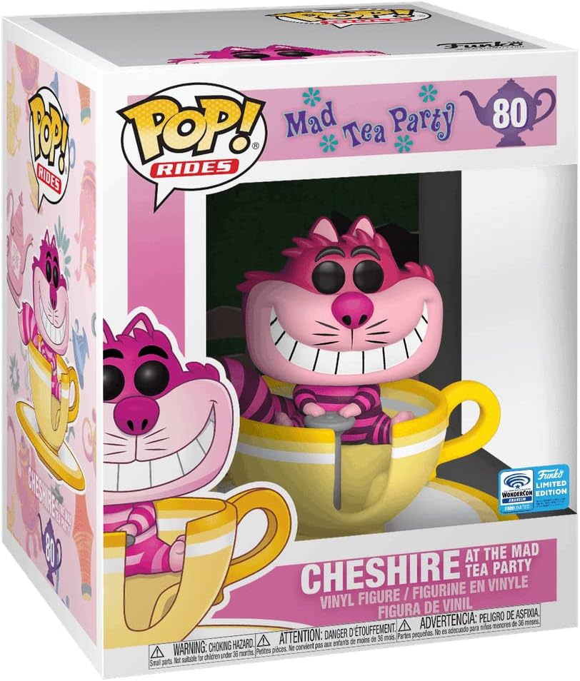 Funko Pop! Rides: Disney's Mad Tea Party: Cheshire at the Mad Tea Party (LE 2,000) (2020 WonderCon Exclusive)