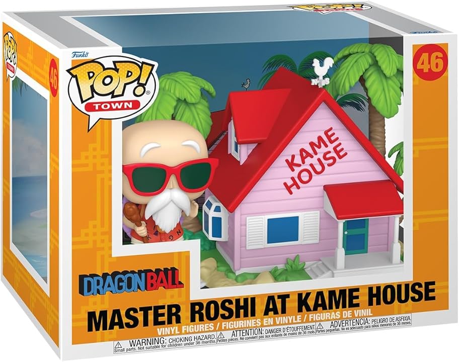 Funko Pop! Town: Dragon Ball: Master Roshi at Kame House – Shak's