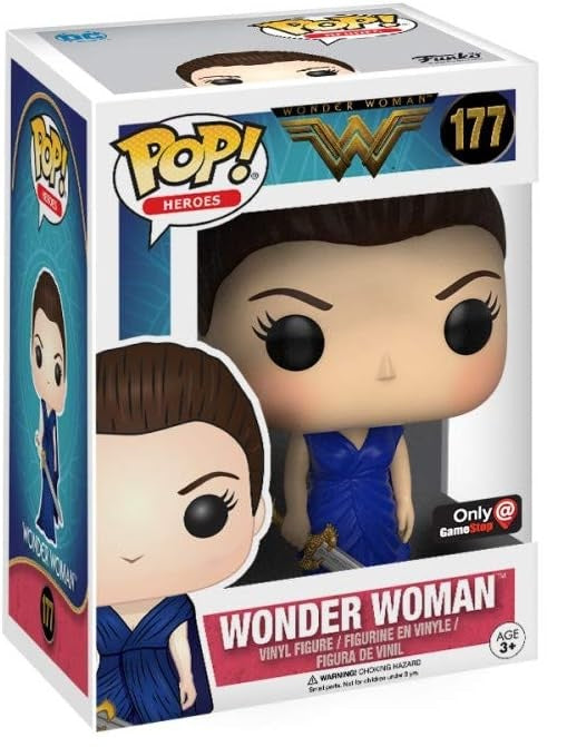 Funko Pop! Heroes: Wonder Woman: Wonder Woman (Blue Dress) (GameStop Exclusive)