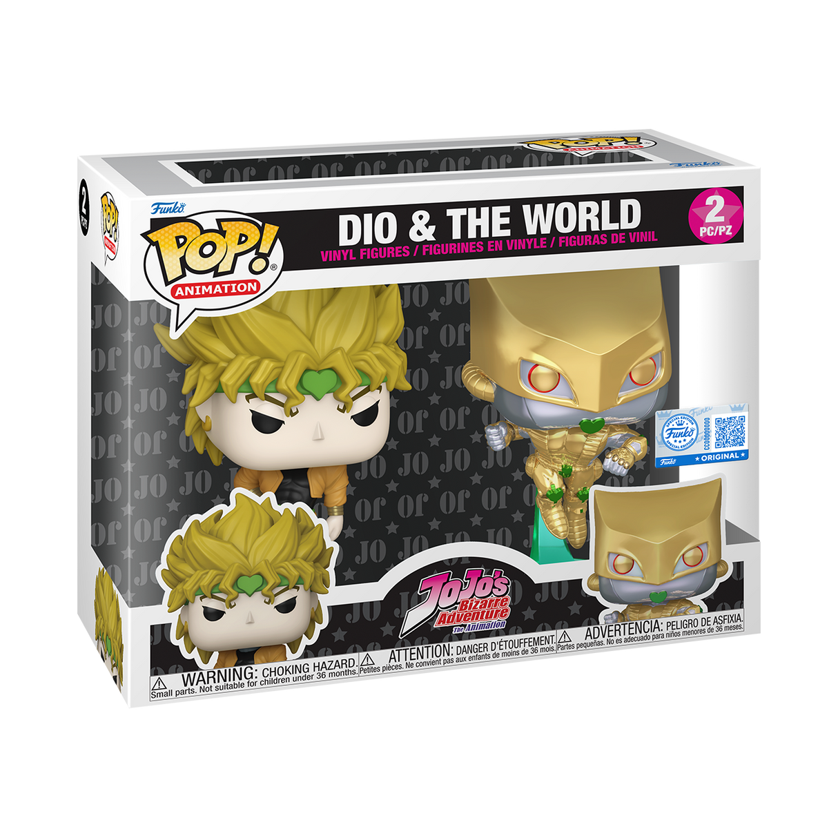 Funko Pop! Animation: Jojo's Bizarre Adventure: Dio & The World (2 Pack) (Funko Shop Exclusive)