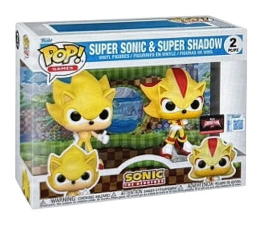 Funko Pop! Games: Sonic the Hedgehog: Super Sonic & Super Shadow (2 Pack) (TargetCon 2026 Exclusive)
