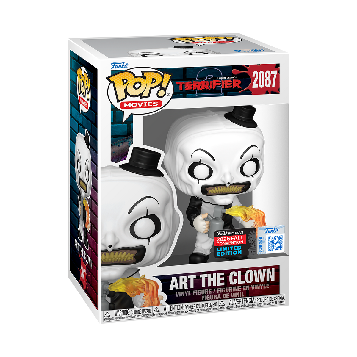 Funko Pop! Movies: Terrifier 2: Art the Clown with Flamethrower (2026 Fall Convention Shared Exclusive)