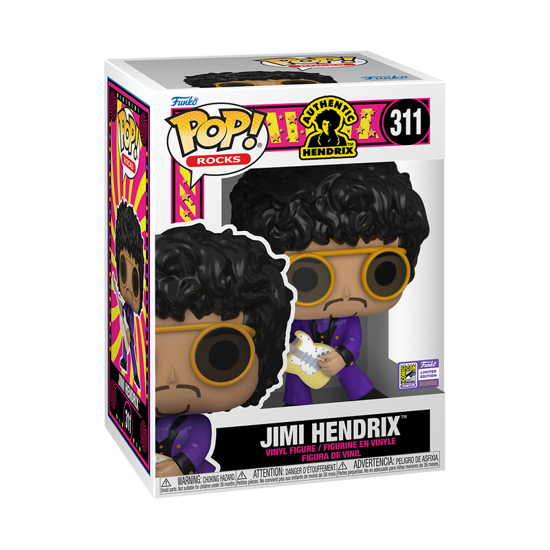 Rocks: Jimi Hendrix (2023 SDCC Con Sticker)