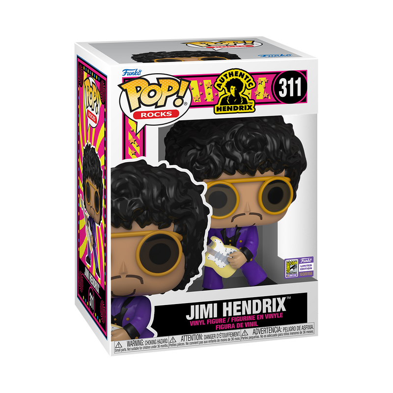Funko Pop! Rocks: Jimi Hendrix (2023 SDCC Con Sticker)