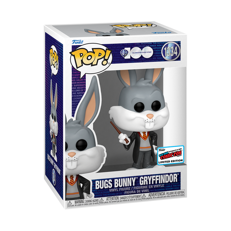Funko Pop! WB 100: Looney Tunes: Bugs Bunny (Gryffindor) (2023 NYCC Con Sticker)