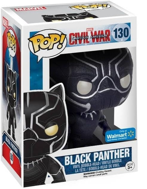 Funko Pop! Marvel: Captain America Civil War: Black Panther (Walmart Exclusive) (Box Imperfection)