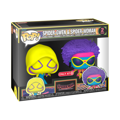 Marvel: Spider-Man Across The Spider-Verse: Spider-Gwen & Spider-Woman (Black Light) (Target Exclusive)